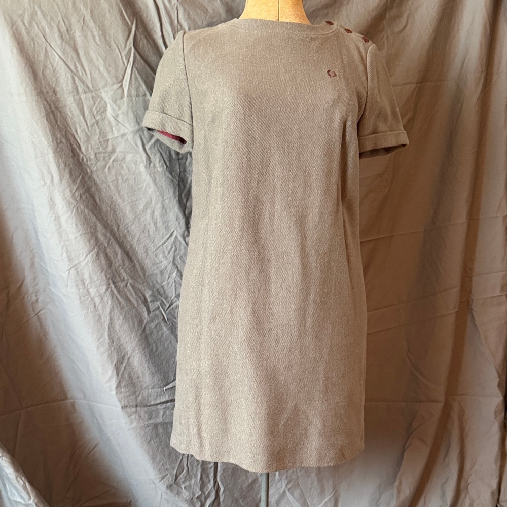 Fred Perry Gray Buttoned Top